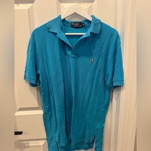 Polo by Ralph Lauren Blue Polo Shirt Classic Style Medium